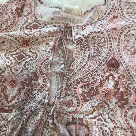 Anthropology Lilka pink boho paisley tunic dress - Picture 3 of 5